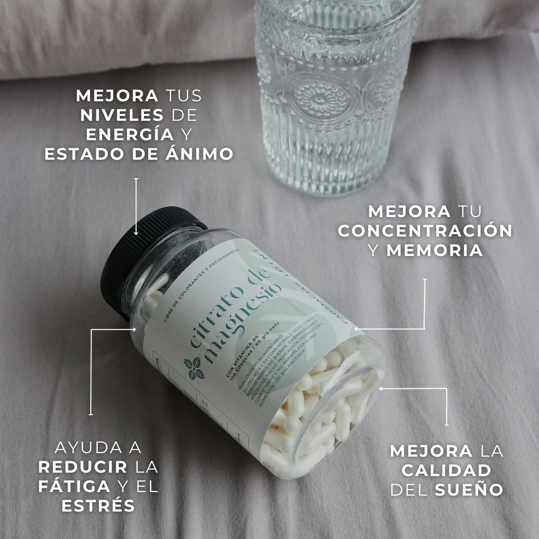 Citrato de Magnesio + Vit B6 120 Capsulas Idini