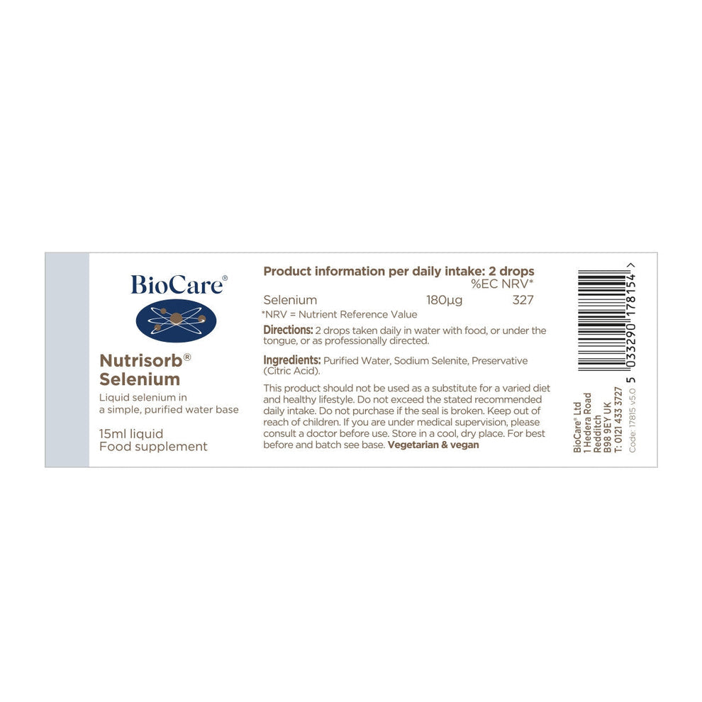 NUTRISORB SELENIO 15 ML (BIOCARE)