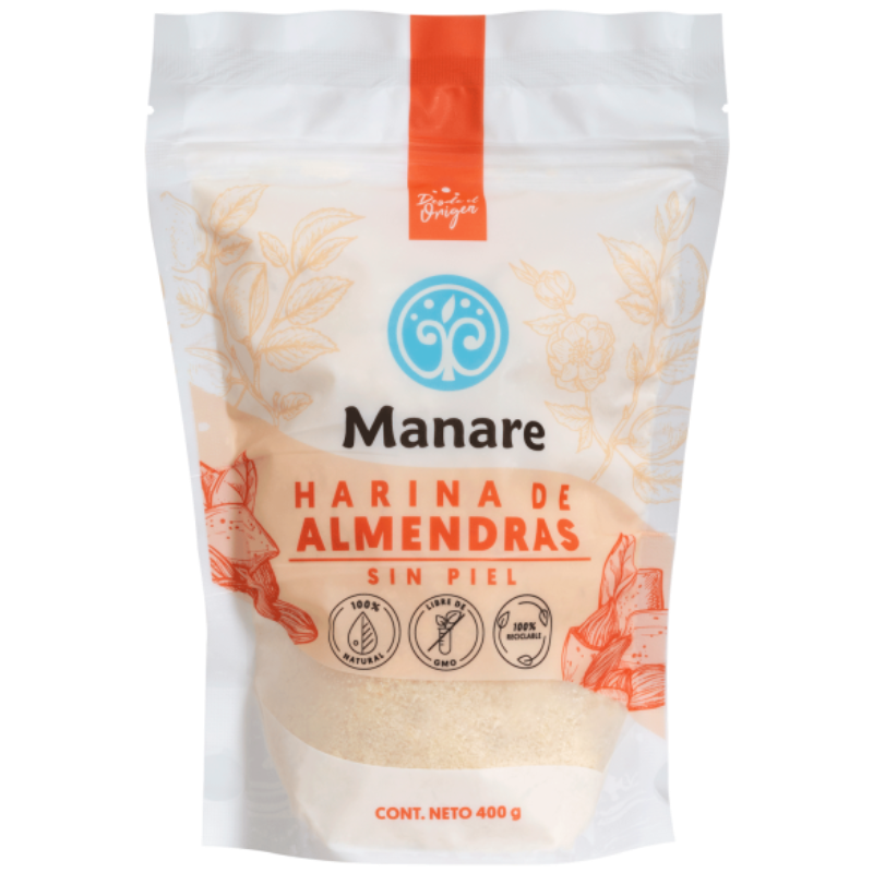 HARINA DE ALMENDRAS SIN PIEL 400GR (MANARE)