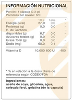 Vitamina D3 120 Capsulas (IDINI)