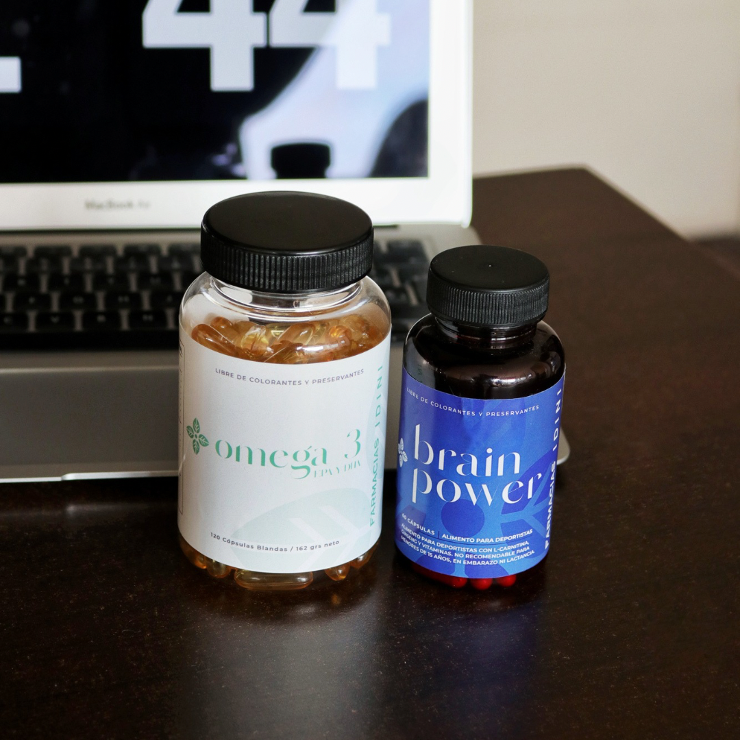 Pack Enfoque Idini - Brain Power + Omega 3  Farmacias Idini