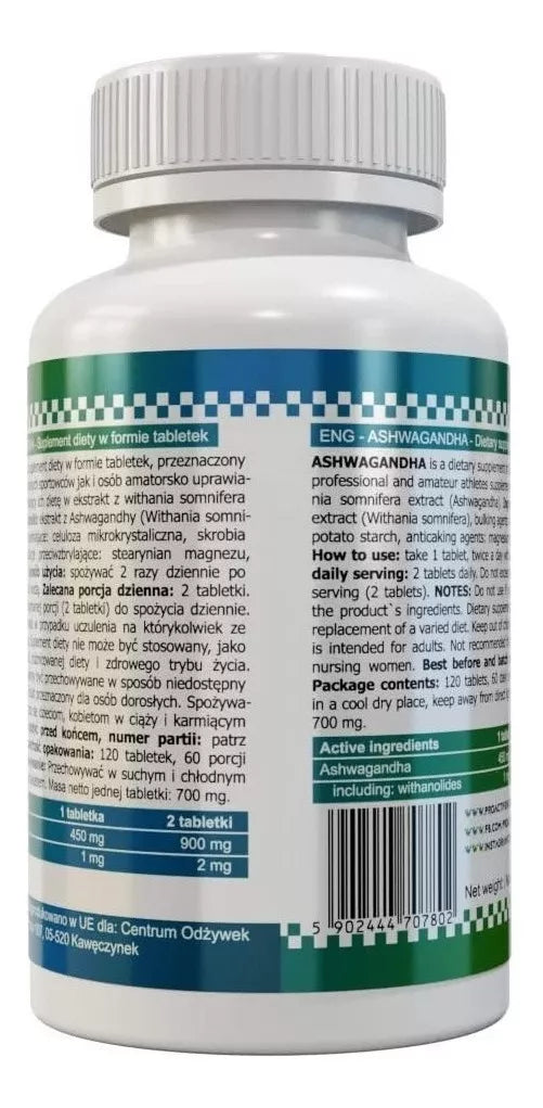 ASHWAGANDHA 120 CAPSULAS PROACTIVE