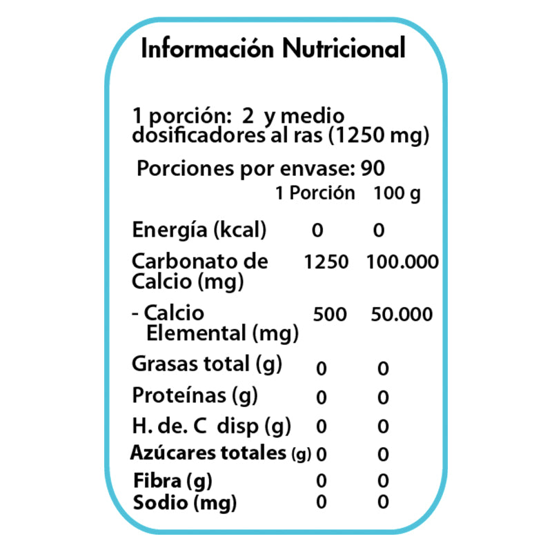 Calcio 500 Mg Dulzura Natural