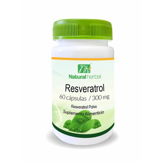 RESVERATROL 300 MG 60 CAPSULAS (NATURALHERBAL)