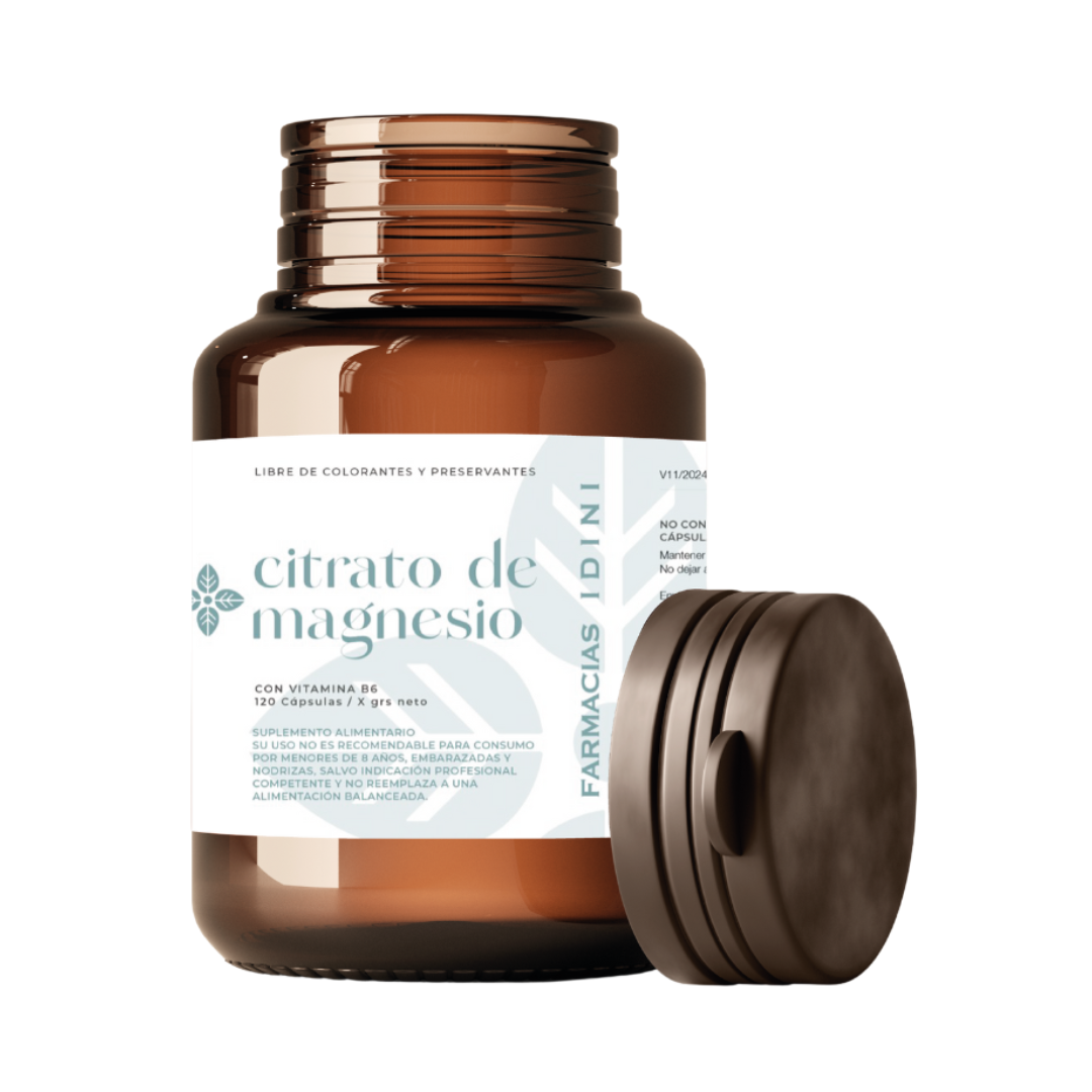 Citrato de Magnesio + Vitamina B6 120 Capsulas (IDINI)