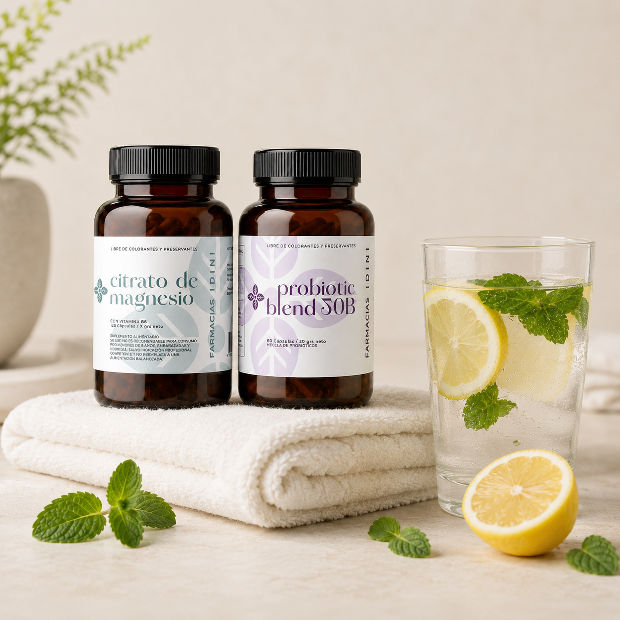 💨 Pack Hinchazón Idini - Probiotic Blend 50B + Citrato de Magnesio