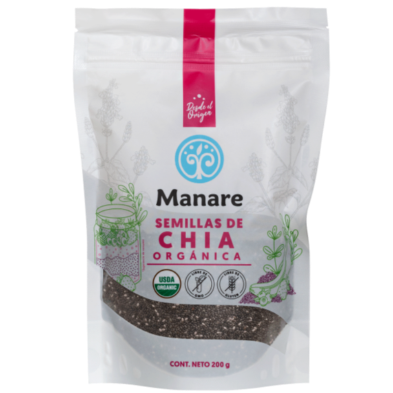 Chia Orgánica 200g Manare