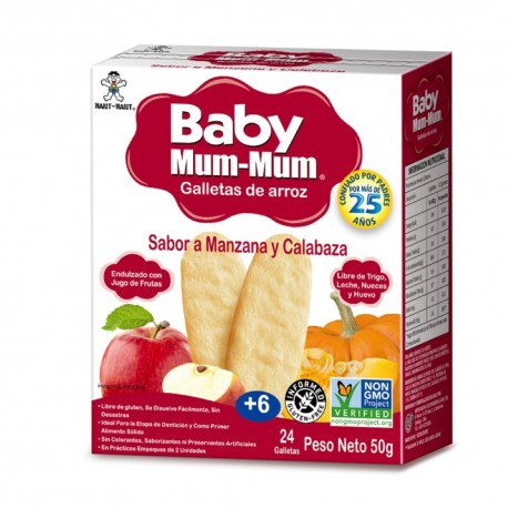 GALLETAS MANZANA Y CALABAZA 50 GRS. (BABY MUM-MUM)