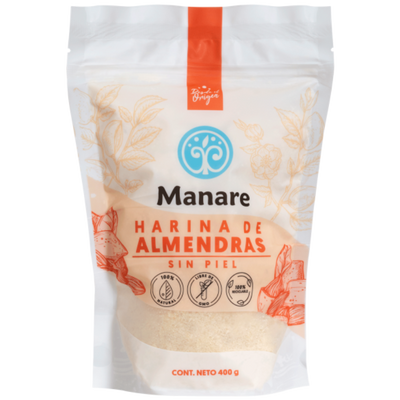 HARINA DE ALMENDRAS SIN PIEL 400GR (MANARE)