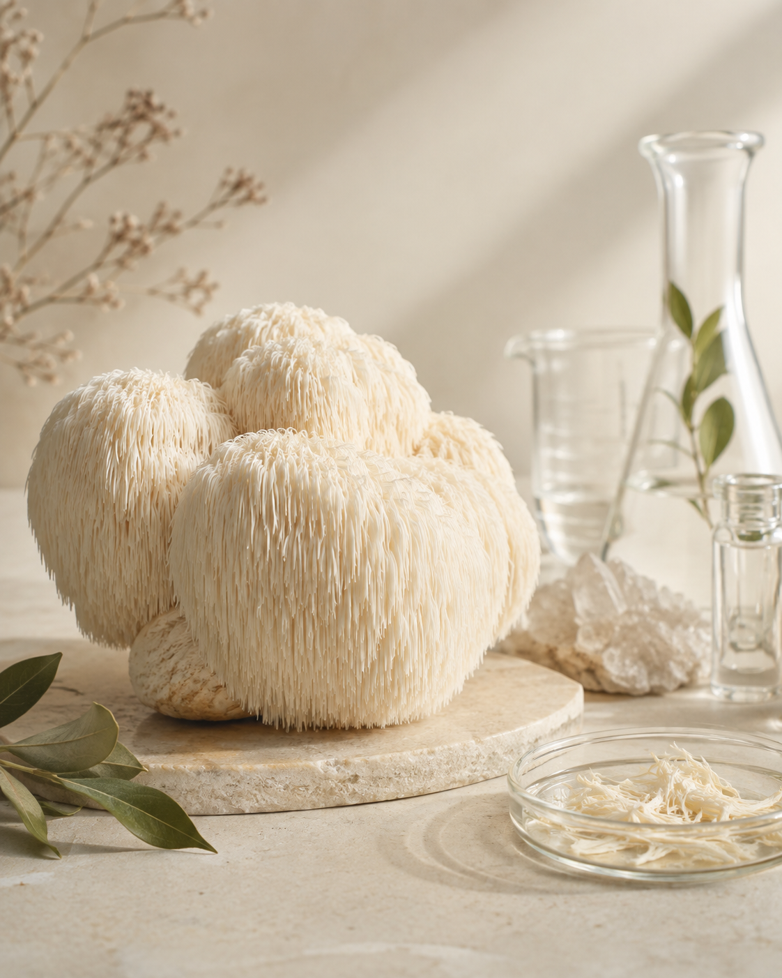 Melena de León, Hericium erinaceus