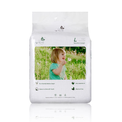 Pañal biodegradable de bambú, talla L. Ecoboom