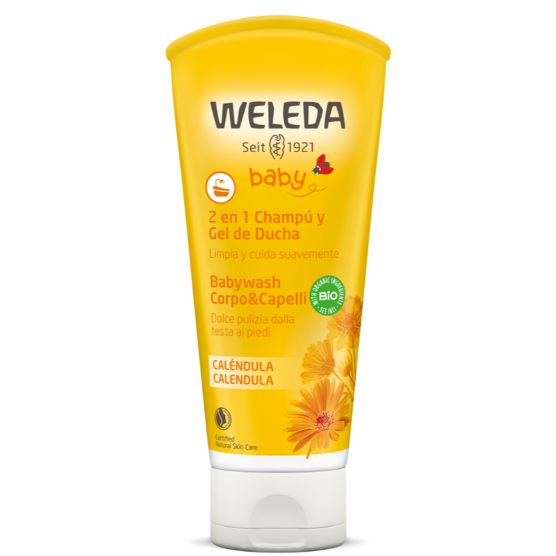 CHAMPÚ Y GEL DE DUCHA DE CALENDULA 200 ML. WELEDA