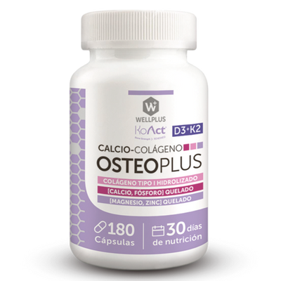 Osteo Plus (D3+K2) 180 Caps Wellplus