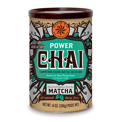 Chai Power Matcha Vegano 398g David Rio - farmacia-idini