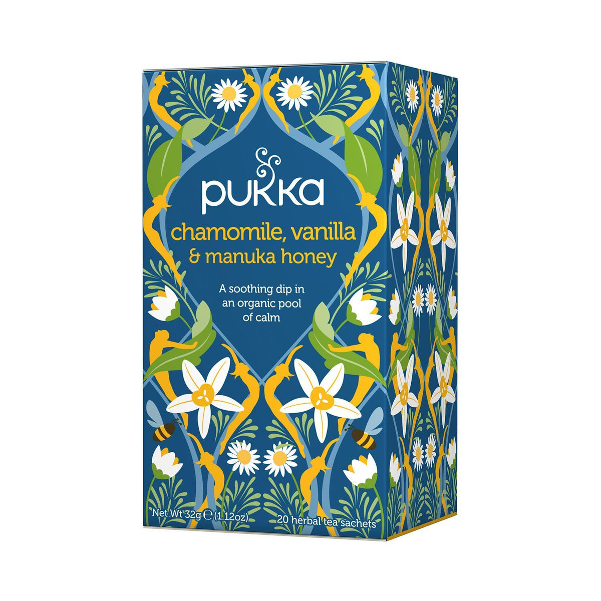 Infusión Manzanilla, Vainilla y Miel de Manuka 32g Pukka