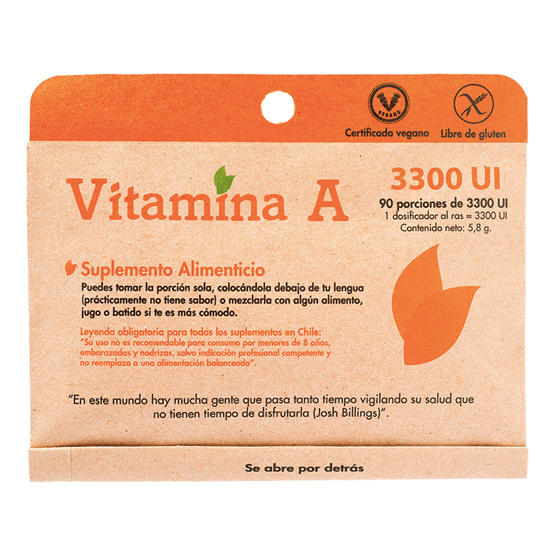 Vitamina A 3300 UI Dulzura Natural